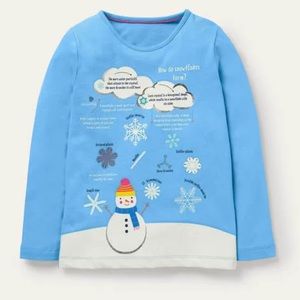 NWT Mini Boden Fun Facts T-shirt